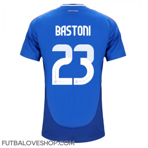 Dres Taliansko Alessandro Bastoni #23 Domáci ME 2024 Krátky Rukáv